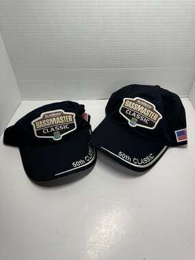 Pair of Bassmaster 50th Classic Fishing Tournament Baseball Hat